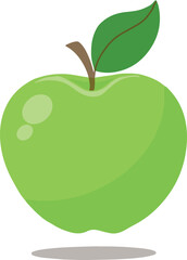 Illustration of green apple