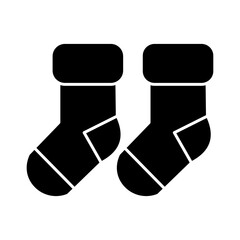 Solid BABY SOCKS design vector icon design vector line icon svg