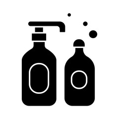 Solid BABY SOAP AND SHAMPOO design vector icon design vector line icon svg