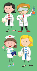 Nurses and doctors vector by the greatest graphics