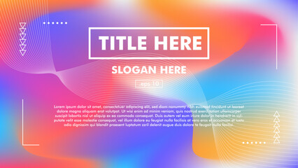 Abstract modern futuristic creative colorful