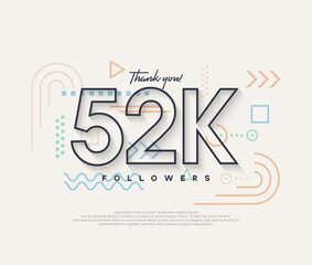 Line design, thank you very much to 52k followers.