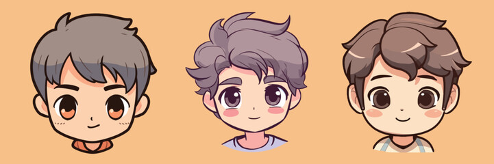 Cute boy cartoon avatar vector illustration © danter