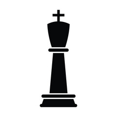 Chess king icon design. isolated on white background. vector illustration