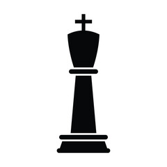 Chess king icon design. isolated on white background. vector illustration