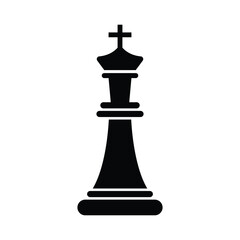 Fototapeta premium Chess king icon design. isolated on white background. vector illustration