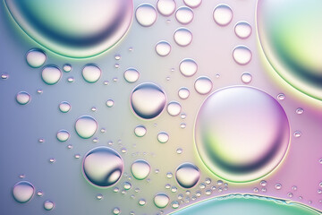 Liquid drop water color background for display product with Generative Ai. Cosmetic beauty.