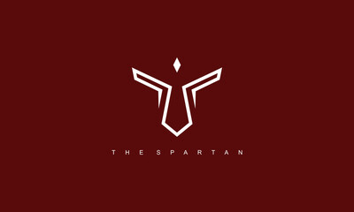 A simple pictogram logo spartan