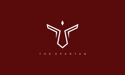 A simple pictogram logo spartan