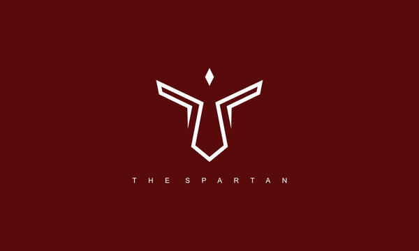 A simple pictogram logo spartan