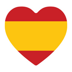 Fototapeta premium Flag of Spain in shape. Spanish flag in shape.