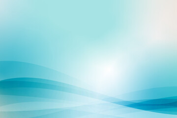 グラデーションが綺麗な曲線で構成された背景イラスト素材