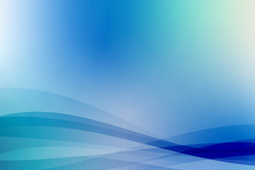 グラデーションが綺麗な曲線で構成された背景イラスト素材