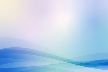 グラデーションが綺麗な曲線で構成された背景イラスト素材