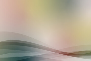 グラデーションが綺麗な曲線で構成された背景イラスト素材