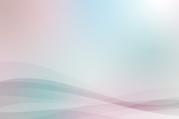 グラデーションが綺麗な曲線で構成された背景イラスト素材