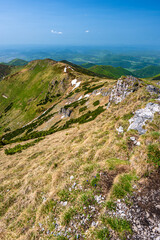 Colorful spring mountain landscape of the Mala Fatra, Slovakia.