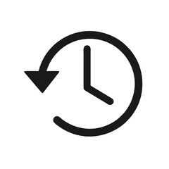 Account history icon vector, Clock, time icon vector illustration for your websites, apps , UI and UX