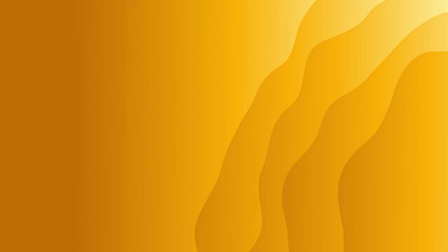 bright yellow or orange colorful plain curly objects abstract backdrop - loop video