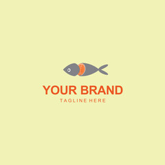 truncated fish logo suitable for your restaurant