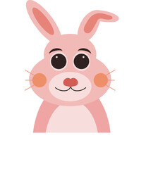 Obraz na płótnie Canvas Rabbit Wildlife Character Illustration Graphic Element Art Card