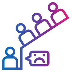 biased gradient style icon