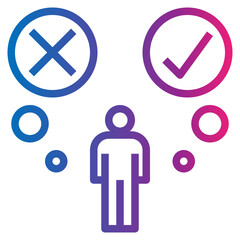 choose gradient style icon