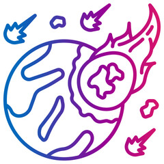 comet gradient style icon