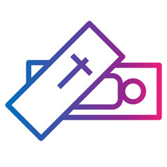 Fototapeta premium death gradient style icon