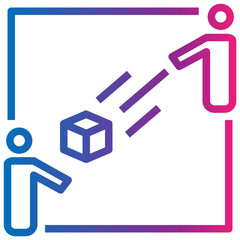 delivery gradient style icon