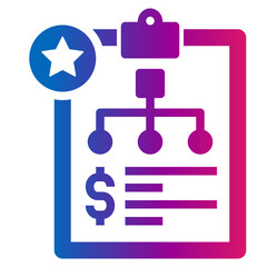 design thinking gradient style icon