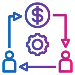 exchange gradient style icon