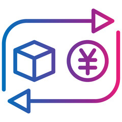 exchange gradient style icon