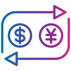 exchange gradient style icon