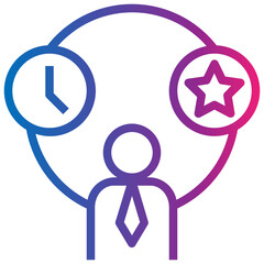 experience gradient style icon