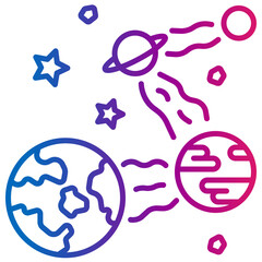 gravity gradient style icon