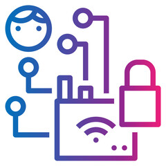 hacker gradient style icon