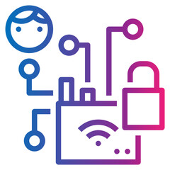 hacker gradient style icon