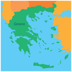 greece map background vector