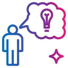 knowledge gradient style icon