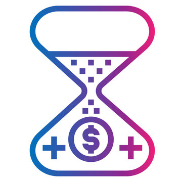 investment gradient style icon