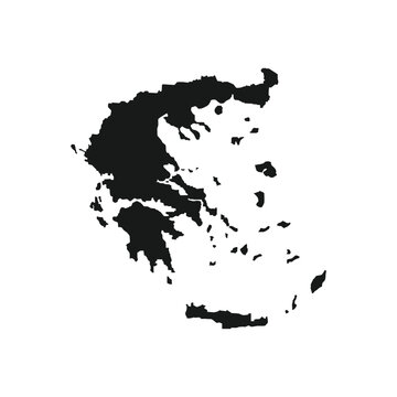 greece map icon vector