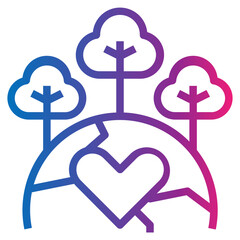 Fototapeta premium save gradient style icon