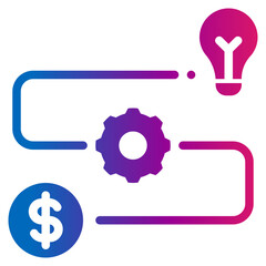 startup gradient style icon