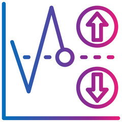 technical gradient style icon