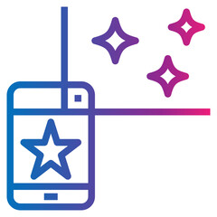 telephone gradient style icon