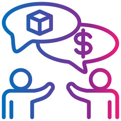 trading gradient style icon