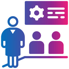 training gradient style icon