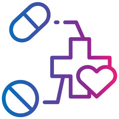 treatment gradient style icon