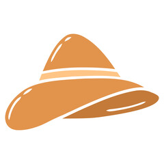 cowboy hat isolated on white